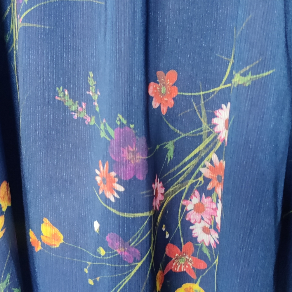 Floral Navy Blue Dress - Picture 7 of 12